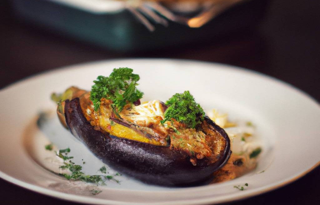 Aubergines farcies au fromage à la marocaine